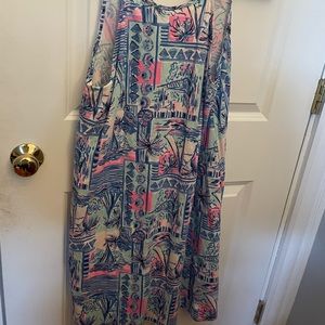 Lilly Pulitzer Margot trapeze dress in “yeah buoy”